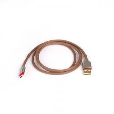 Кабель Rombica Digital AB-05 USB - micro USB такстиль 1м коричневый