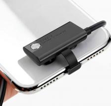 Черный USB-кабель Lightning Baseus 2.4А Suction Cup Mobile Game Cable 1m – фото 2