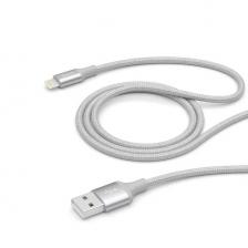 Кабель Deppa Alum USB - Lightning MFI 1.2 м, серебро