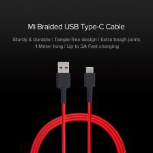 Кабель Xiaomi Mi Braided USB Type-C Cable 100см RU Красный SJV4110GL – фото 3