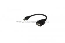 USB кабель OTG micro USB на USB шнур 0.15 м черный REXANT