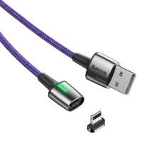 Фиолетовый USB-кабель/Lightning Baseus Zinc Magnetic 1m