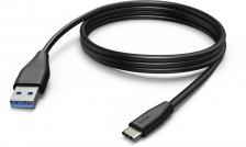 Кабель Hama 00183343 USB Type-C (m) USB A(m) 3м черный
