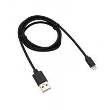 Кабель REXANT USB-Lightning 1 м, черная нейлоновая оплетка, цена за 1 шт