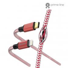 Кабель Hama 00183310 Lightning USB Type-C (m) 1.5м красный