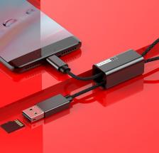 Черный кабель-картридер USB/Type-C Baseus TF Card Reader – фото 1