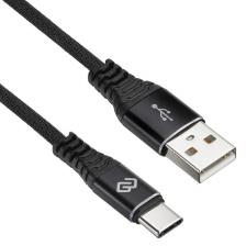Кабель Digma USB A (m) USB Type-C (m) 3м черный
