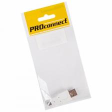 Переходник USB PROconnect, штекер USB-A - штекер mini USB 5 pin, 1 шт., пакет БОПП, цена за 1 упак