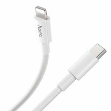 Белый усиленный кабель USB Type-C / Lightning Hoco X56 1m – фото 1
