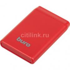 Внешний аккумулятор (Power Bank) Buro BP05B, 5000мAч, красный [bp05b10prd]