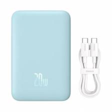 Внешний аккумулятор с поддержкой беспроводной зарядки Xiaomi Baseus Magnetic Wireless Charging Power Bank 10000 mAh 20W Blue (PPCXM10)