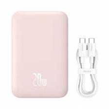 Внешний аккумулятор с поддержкой беспроводной зарядки Xiaomi Baseus Magnetic Wireless Charging Power Bank 10000 mAh 20W Pink (PPCXM10)