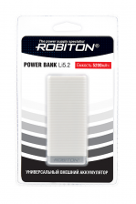 Внешний аккумулятор ROBITON POWER BANK Li5.2-W 5200мАч белый BL1