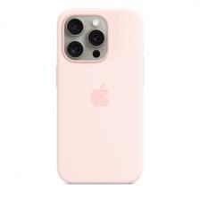 Чехол накладка для iPhone 15 Pro 6.1" Silicone Case Light Pink