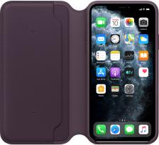 Чехол-книжка Apple iPhone 11 Pro Max MX092ZM/A кожаный Темно-фиолетовый – фото 2