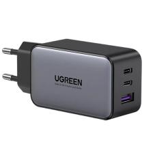 Сетевое зарядное устройство Ugreen CD244, 1USB-A+2USB-C, 65W GAN Black