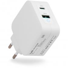 Сетевое зарядное устройство TopON GaN 65W USB + Type-C белый