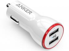 Автомобильное зарядное устройство Anker PowerDrive 2 24W 2port A2310H21 (White)