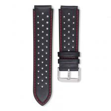Кожаный перфорированный ремешок Mijobs для Amazfit Bip/Bip Lite/GTR 42mm/GTS, 20 мм. (черный с красной строчкой) Кожаный перфорированный ремешок Mijobs для Amazfit Bip/Bip Lite/GTR 42mm/GTS, 20 мм. (черный с красной строчкой)
