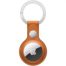 Чехол-брелок Apple Leather Key Ring для AirTag Golden Brown (MMFA3ZM/A)