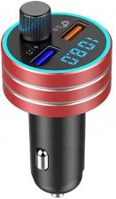 FM трансмиттер HRS C1 (Быстрая зарядка + зарядка 1А, Micro SD, BT 5.0) (Красный) FM трансмиттер HRS C1 (Быстрая зарядка + зарядка 1А, Micro SD, BT 5.0) (Красный)