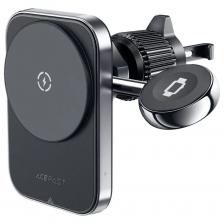 Держатель автомобильный c беспроводной зарядкой Acefast D18 Wireless Charger Car Mount Holder 15W черный