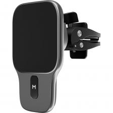 Мощная и быстрая зарядка 15 ВтНадежная фиксация телефона усиленными магнитамиВстроенная геометка Apple Find MyСтильный, тонкий корпус 5.7 мм из цинкового сплава и закаленного стеклаДва вида универсальных и прочных крепления на дефлекторТехнология беспроводной зарядки Magsafe, поддержка Qi, PD, QCАдаптер 45 Вт с двумя портами USB-C в комплекте и магнитный кабель