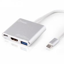 Переходник USB Type-C в HDMI+USB3.0+USB-C