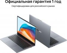 Ноутбук Huawei MateBook D 14 MDF-X, 14, IPS, Intel Core i3 1210U 1ГГц, 6-ядерный, 8ГБ 256ГБ SSD, Intel Iris Xe graphics , без операционной системы, серый космос [53013ufc]