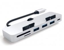 Док-станция Satechi Aluminum Type-C Clamp Hub Pro для iMac 2017 и старше (3xUSB 3.0, USB Type-C, SD, micro-SD), Серебристый ST-TCIMHS Док-станция Satechi Aluminum Type-C Clamp Hub Pro для iMac 2017 и старше (3xUSB 3.0, USB Type-C, SD, micro-SD), Серебристый ST-TCIMHS
