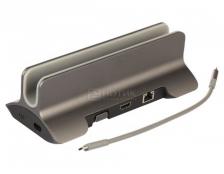 Док-станция Qumo Dock 5 CH Type-C (3xUSB 3.0, 2xUSB Type-C, 2xMiniJack, HDMI, VGA, SD, micro-SD, RJ-45), Серый HB-0006 Док-станция Qumo Dock 5 CH Type-C (3xUSB 3.0, 2xUSB Type-C, 2xMiniJack, HDMI, VGA, SD, micro-SD, RJ-45), Серый HB-0006