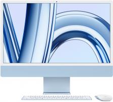 Моноблок Apple iMac 24" Blue (M3/8Gb/256Gb SSD/MacOs) ((MQRQ3ZP/A)) Нужен переходник на EU