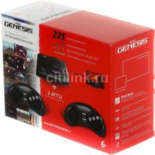 Игровая консоль RETRO GENESIS 225 игр, два беспроводных джойстика, SEGA Retro Genesis HD Ultra, черный