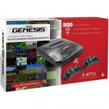 Игровая консоль RETRO GENESIS Modern 300 игр, два беспроводных джойстика, Wireless, черный