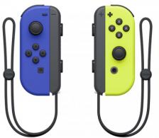 Набор контроллеров Nintendo Joy-Con, 2 шт, синий/неоновый желтый (HAC-A-JAPAA)