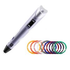 3д ручка 3D PEN - 2 + 10 рулонов 3d пластика по 10м. Цвет - фиолетовый – фото 1