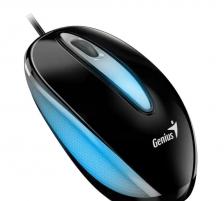 Мини-светодиодная мышь проводная Genius DX-Mini, Black, USB черный (31010025400)
