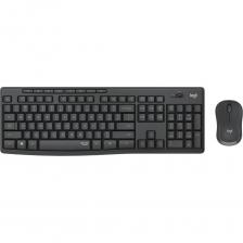 Клавиатура+мышь Logitech Wireless MK295 Silent Combo Graphite