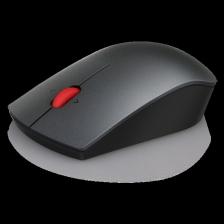 Lenovo Professional Wireless Laser Mouse ( Invisible laser sensor with 1600 DPI, 4-way scroll wheel, 2 AA batteries, 2.4 GHz Wireless via Nano USB ) 4X30H56886