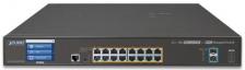 Коммутатор PoE Planet GS-5220-16P2XVR L2+ 16-Port 10/100/1000T 802.3at PoE + 2-Port 10G SFP+ Managed Switch with LCD Touch Screen and Redundant Power