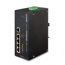 Коммутатор PoE Planet IGS-504HPT промышленный, IP30 5-Port GE 4-Port 802.3AT POE+ (-40 to 75 C) Коммутатор PoE Planet IGS-504HPT промышленный, IP30 5-Port GE 4-Port 802.3AT POE+ (-40 to 75 C)
