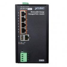 Коммутатор промышленный Planet BSP-360 Industrial Renewable Energy 4-Port 10/100/1000T 802.3at PoE+ Managed Ethernet Switch