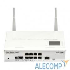 MikroTik CRS109-8G-1S-2HnD-IN Cloud Router Switch 8x Gigabit Smart Switch, 1x SFP cage, LCD, 1000mW 802.11b/g/n Dual Chain wireless, 600MHz CPU, 128MB MikroTik CRS109-8G-1S-2HnD-IN Cloud Router Switch 8x Gigabit Smart Switch, 1x SFP cage, LCD, 1000mW 802.11b/g/n Dual Chain wireless, 600MHz CPU, 128MB