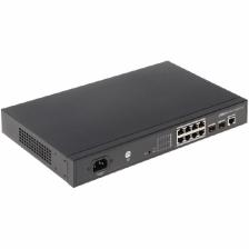 Коммутатор PoE Dahua DH-PFS4210-8GT-150 10-портовый, с 8-РОЕ портами, управляемый, 2-го уровня, 2*100/1000 Base-X 8*10/100/1000 Base-T (PoE порты), бю Коммутатор PoE Dahua DH-PFS4210-8GT-150 10-портовый, с 8-РОЕ портами, управляемый, 2-го уровня, 2*100/1000 Base-X 8*10/100/1000 Base-T (PoE порты), бю