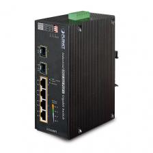 Коммутатор PoE Planet IGS-624HPT промышленный, 4-Port GE 802.3at PoE+ w/2-Port 100/1000X SFP Коммутатор PoE Planet IGS-624HPT промышленный, 4-Port GE 802.3at PoE+ w/2-Port 100/1000X SFP