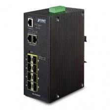 Коммутатор промышленный управляемый Planet IGS-10080MFT IP30 8X100/1000F SFP + 2x10/100/1000T (-40 to 75 degree C), 1588 Коммутатор промышленный управляемый Planet IGS-10080MFT IP30 8X100/1000F SFP + 2x10/100/1000T (-40 to 75 degree C), 1588
