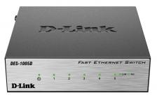 Коммутатор D-Link неуправляемый портов: 5 DES-1005D/O2B