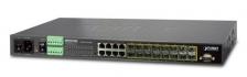 Коммутатор управляемый Planet MGSW-24160F L2/L4 16x100/1000Base-X SFP + 8x10/100/1000Base-T Metro Ethernet (AC+2 DC, DIDO)