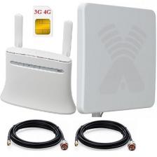 ShopCarry R283ZN 4G 3G роутер под СИМ с внешней антенной MIMO 20dBi (комплект)