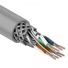 REXANT Кабель витая пара S/FTP, категория 7, PVC, 4PR, 23AWG, внутренний, серый, 305 м, цена за 1 бухта REXANT Кабель витая пара S/FTP, категория 7, PVC, 4PR, 23AWG, внутренний, серый, 305 м, цена за 1 бухта